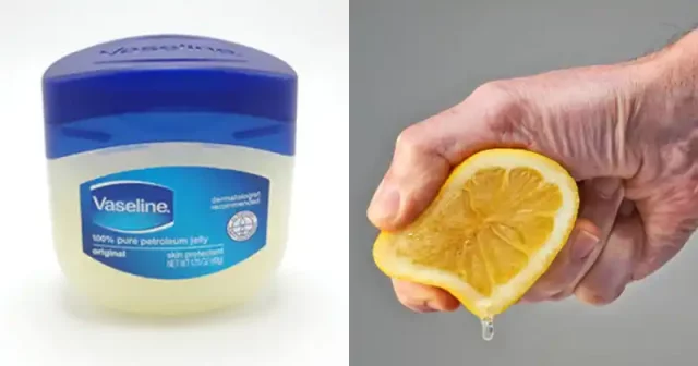 mix vaseline with lemon