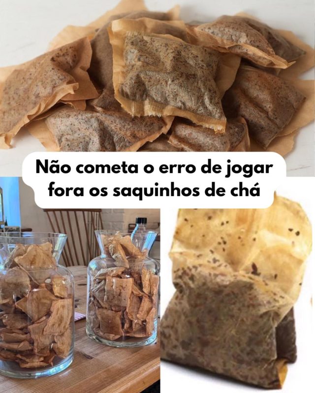 saquinhos de chá