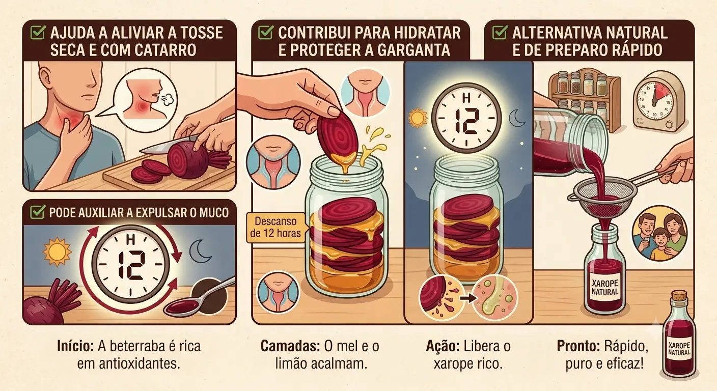 xarope de beterraba Benefícios 