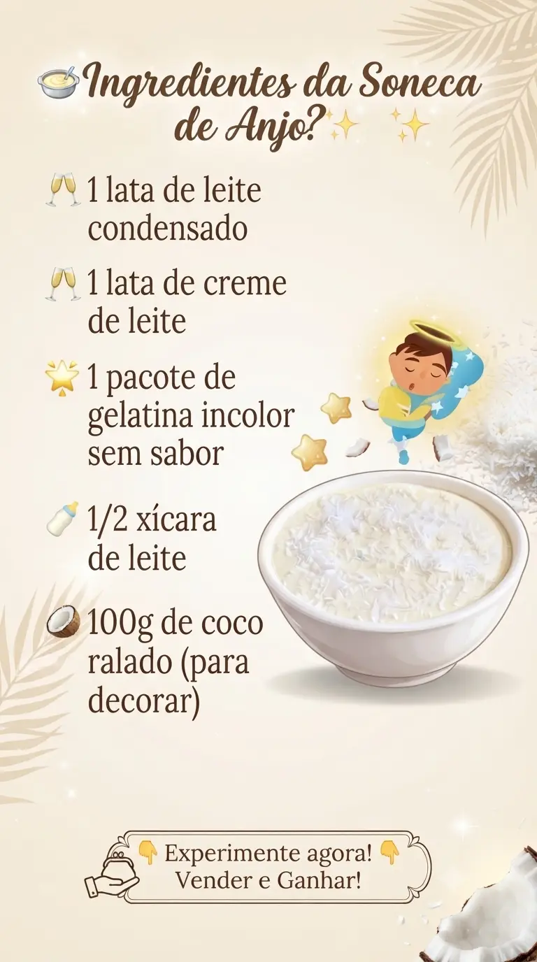 Ingredientes da Soneca de Anjo