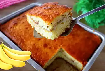 bolo de banana recheado