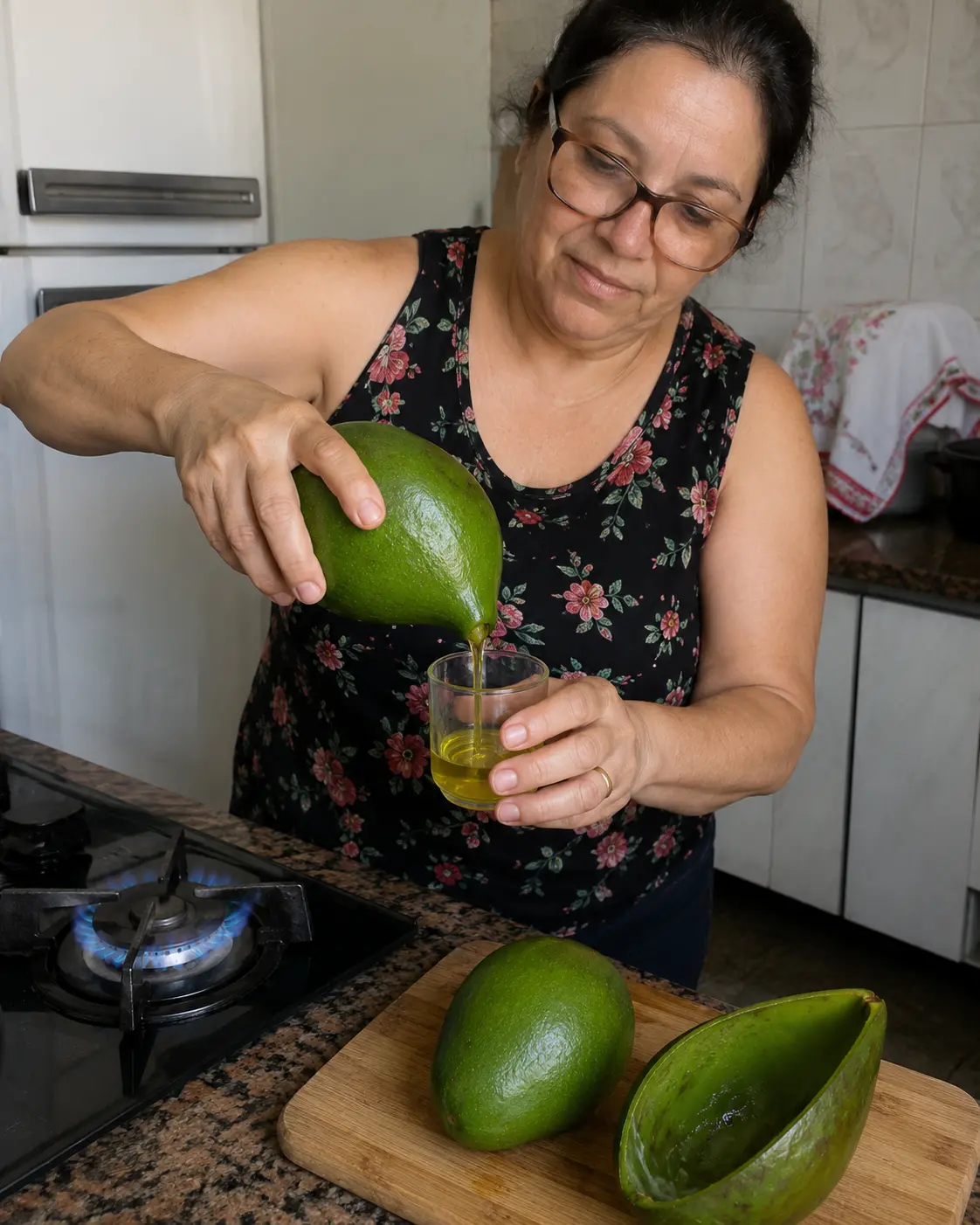como é que faz o óleo de abacate