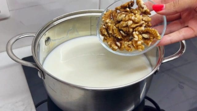 Queijo Caseiro Cremoso com Nozes