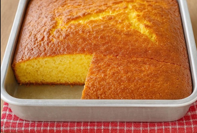 bolo de maizena com fubá simples