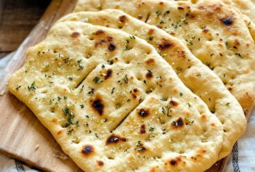pão sírio de alho em 5 minutos