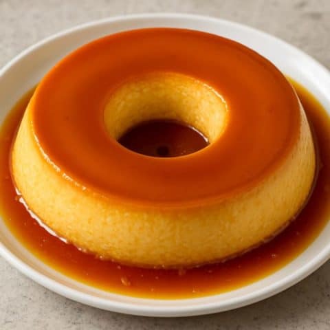 Pudim de Leite Condensado com Calda de Caramelo