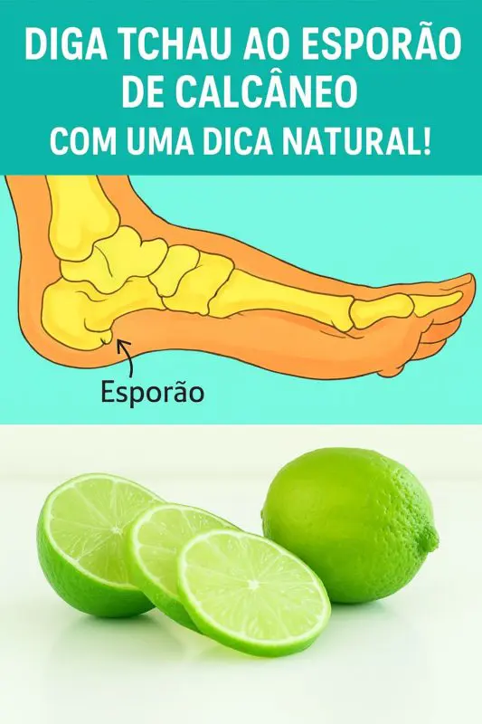 receita caseira com limão para aliviar o esporão