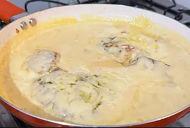 tilápia ao molho de queijo