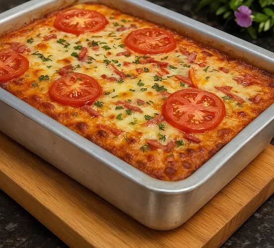 torta pizza de liquidificador