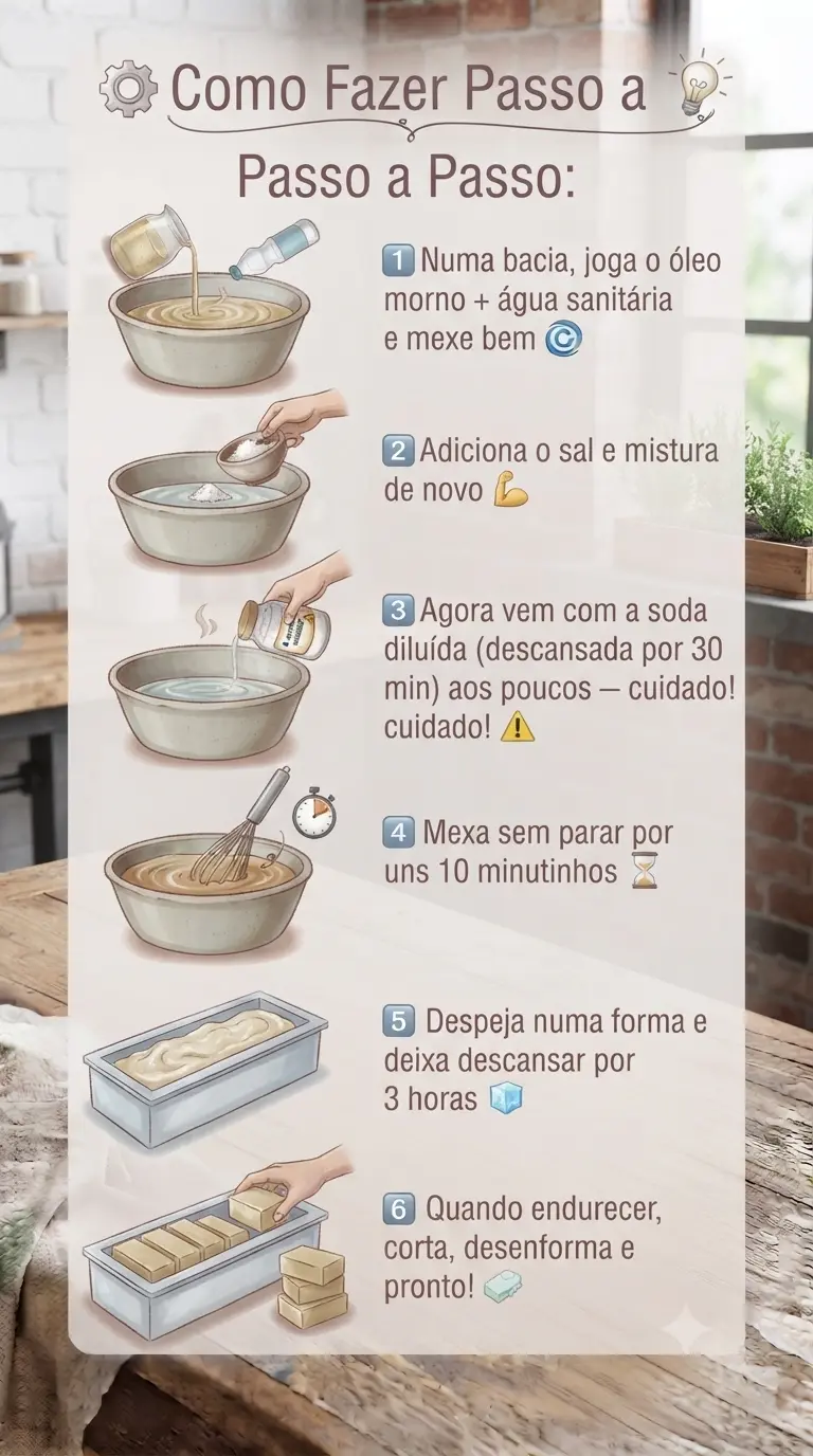 Como Fazer Passo a Passo Sabão Caseiro