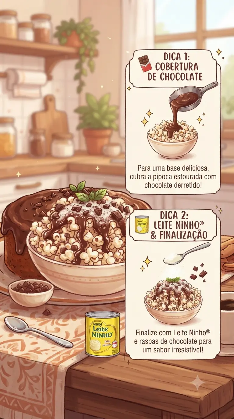 Dicas pipoca de leite em po