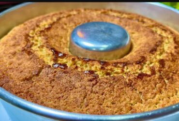 bolo de aveia e maçã sem açúcar