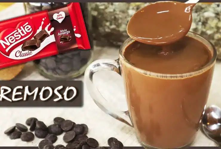 chocolate quente super cremoso