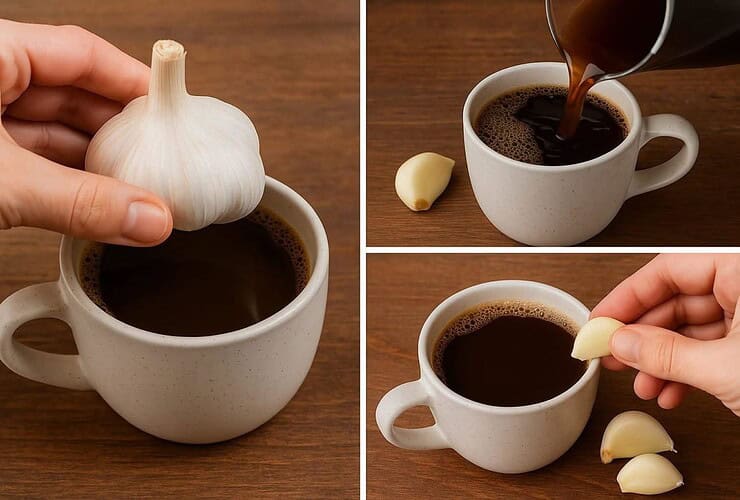 dente de alho no café!