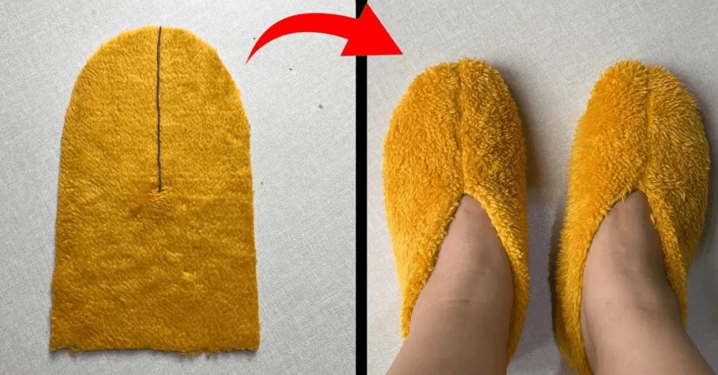 pantufas em casa