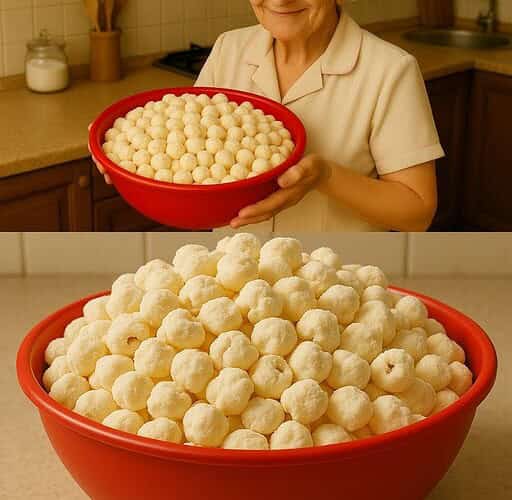 pipoca de leite em pó