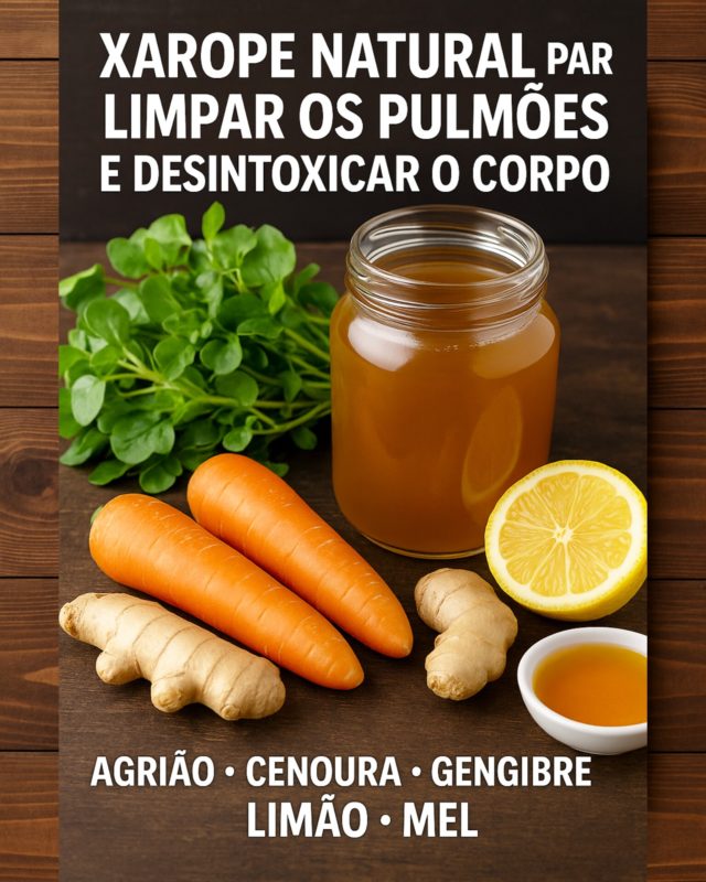 xarope natural que limpa os pulmões e alivia a tosse!
