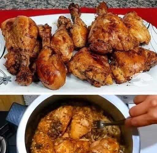 frango frito na cebola