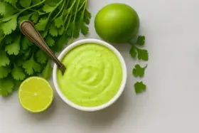 Molho Verde de Alho Cremoso para Churrasco e Pão