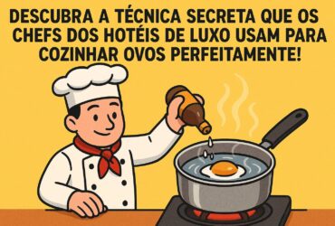 Chef de hotel 5 estrelas usando técnica secreta para cozinhar ovos perfeitamente