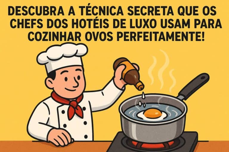 Chef de hotel 5 estrelas usando técnica secreta para cozinhar ovos perfeitamente