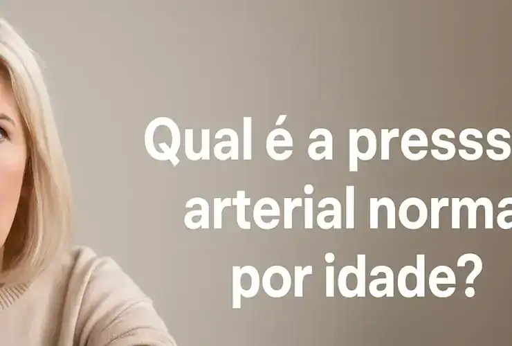 Senhora medindo a pressão arterial com expressão de preocupação