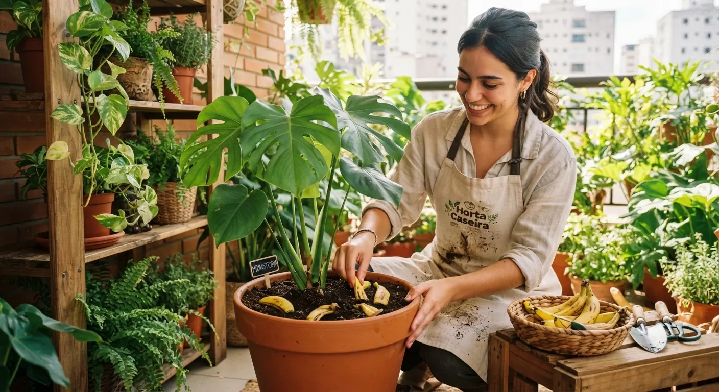 Casca de banana pode transformar suas plantas