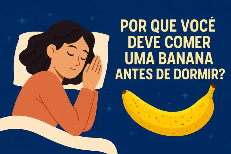 Pessoa comendo banana antes de dormir para melhorar o sono e relaxar