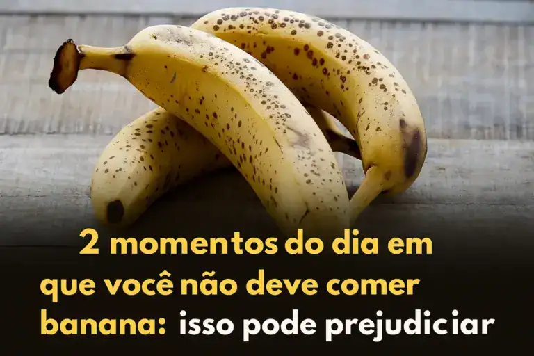 Bananas maduras com alerta sobre horários do dia em que não é recomendado comer