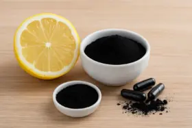 Clareador Caseiro: Limão + Carvão Ativado (uso ocasional)