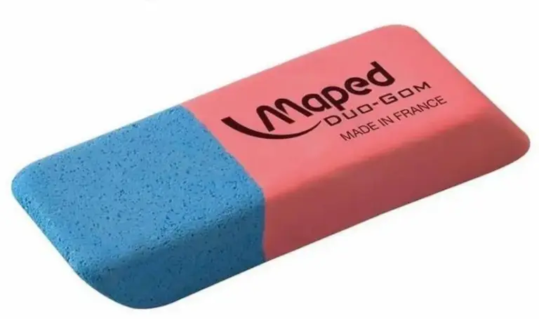 A Parte Azul da Borracha Realmente Apaga Caneta