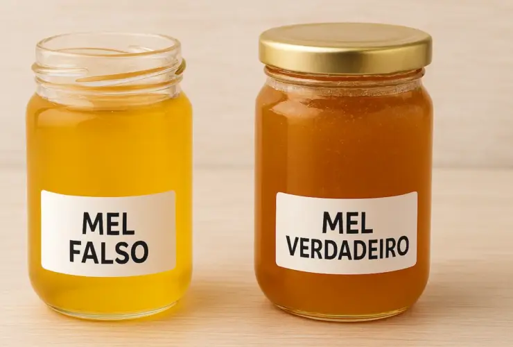 mel verdadeiro do mel falso