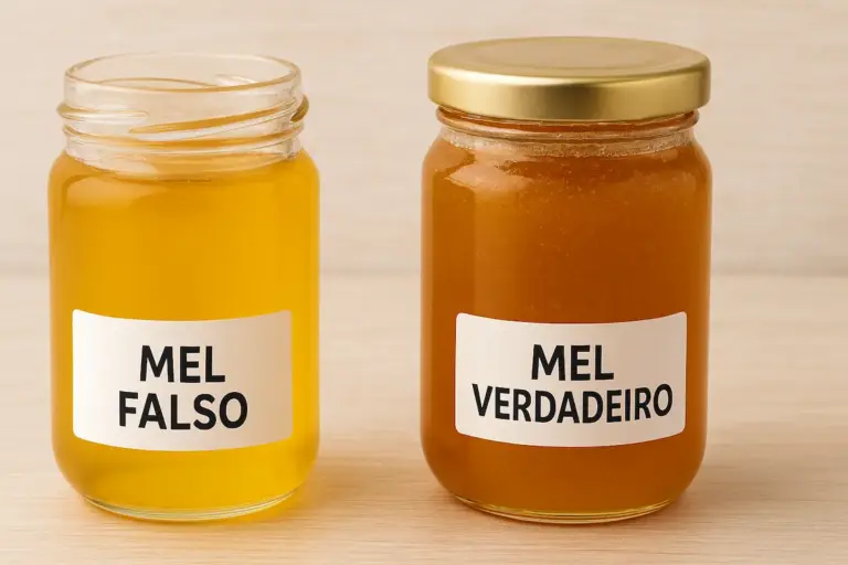 mel verdadeiro do mel falso