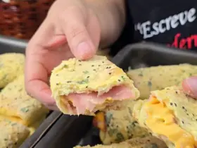 salgado assado de milho