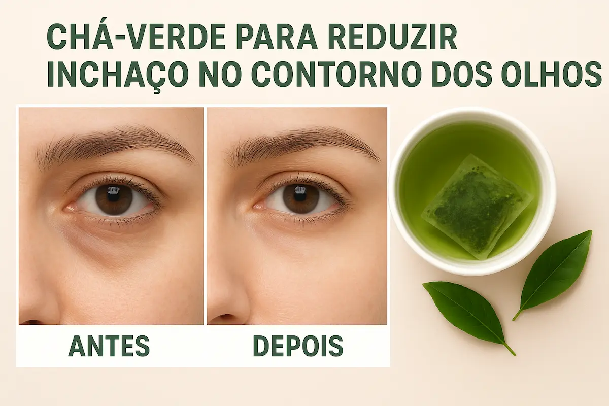 Chá-verde para reduzir o inchaço