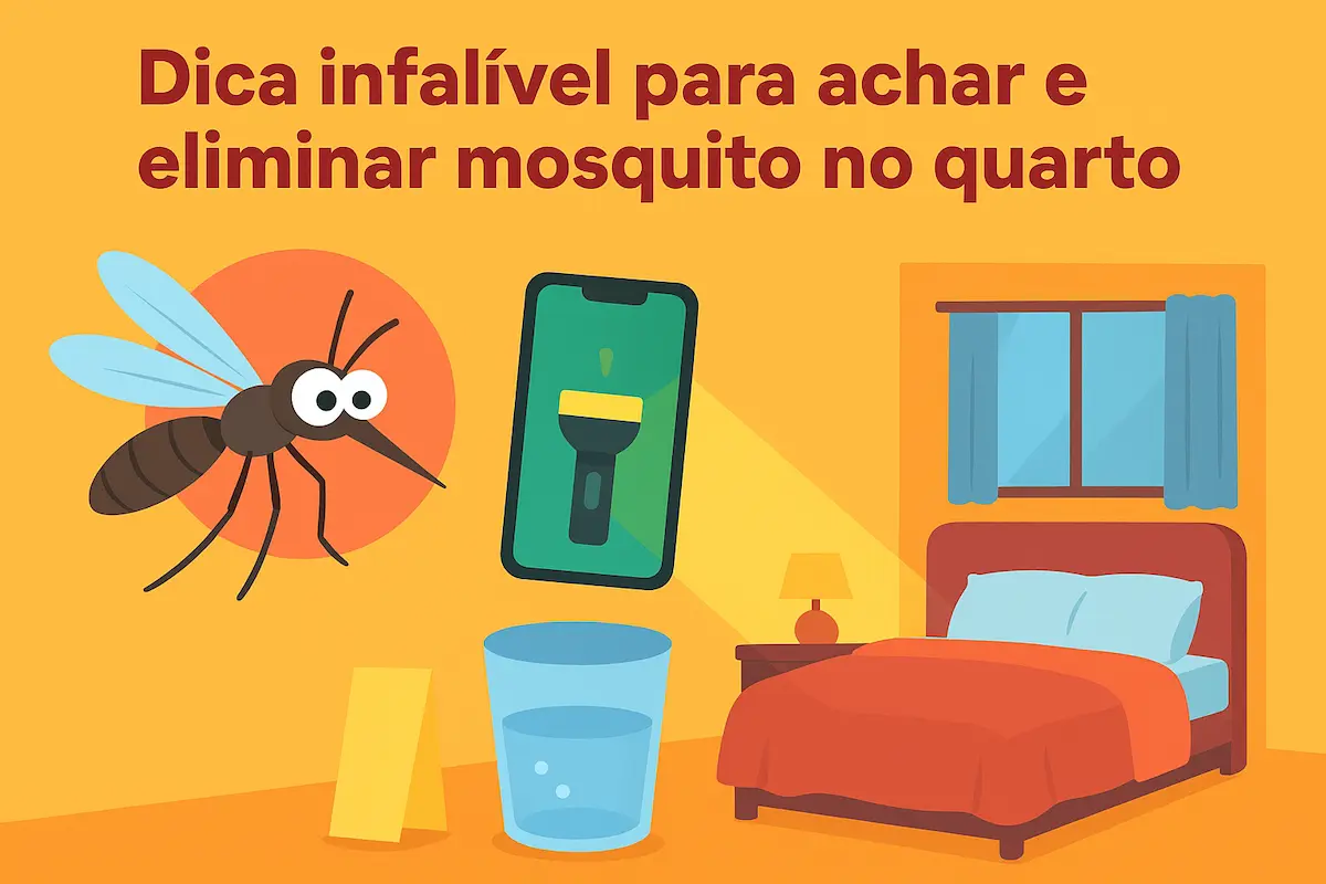 Dica infalível para achar e eliminar mosquito no quarto 2 Dica infalível para achar e eliminar mosquito