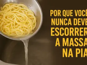 Escorrer a Massa na Pia