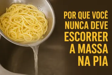 Escorrer a Massa na Pia