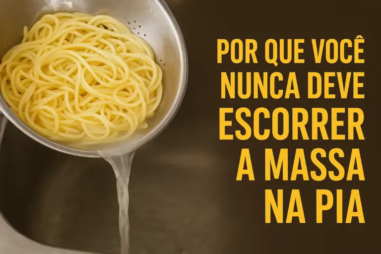 Escorrer a Massa na Pia