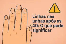Se começarem a aparecer linhas nas suas unhas depois dos 40, isso pode ser um sinal de alerta…