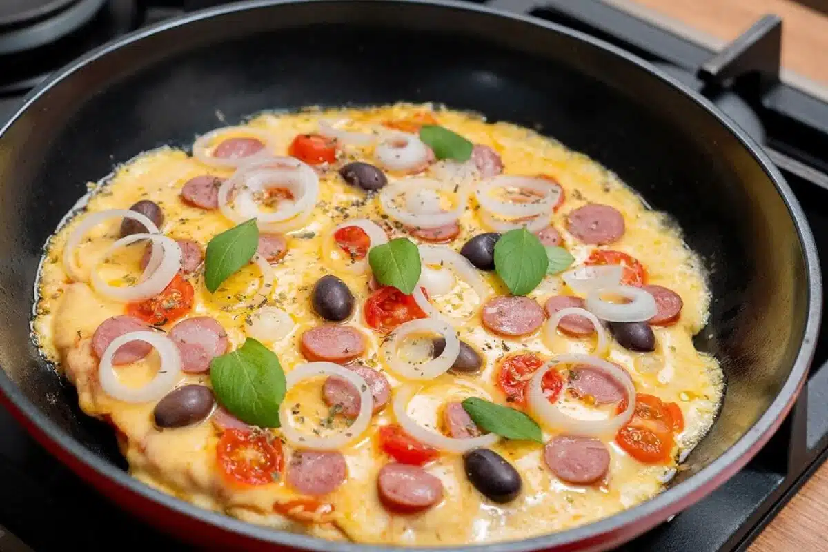 Pizza de Frigideira Simples e Rápida 1 pizza