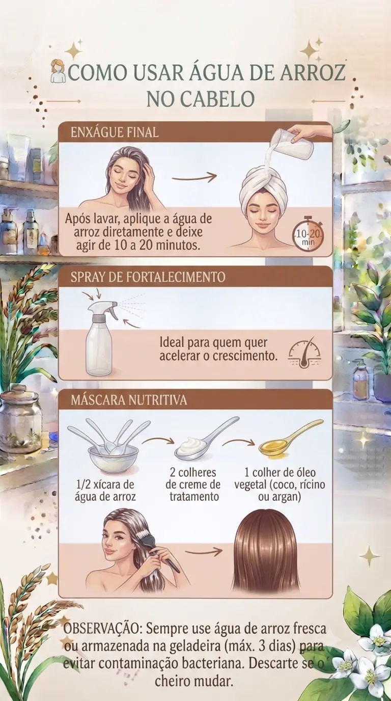 Como Usar Água de Arroz no Cabelo