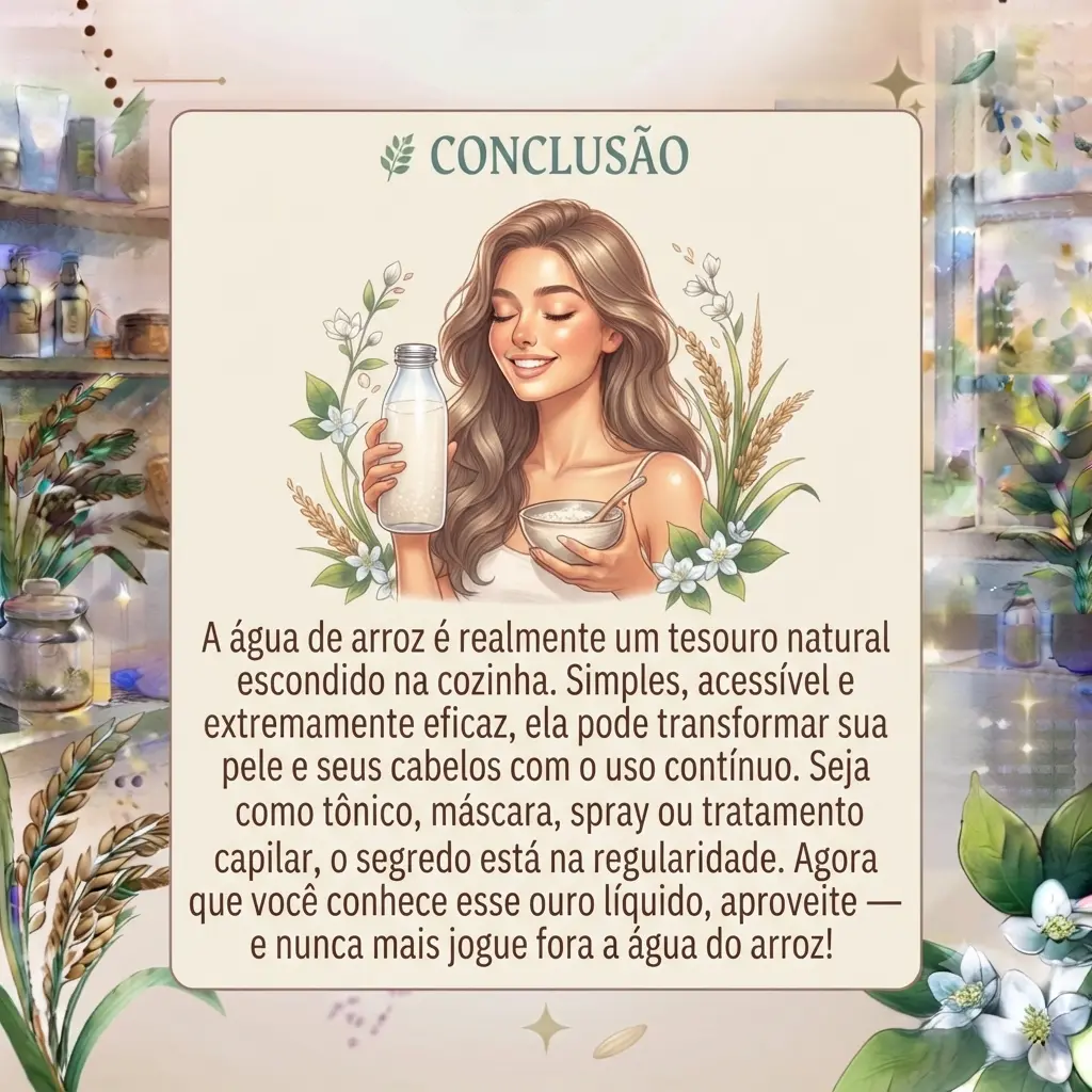 Conclusão da agua de arroz
