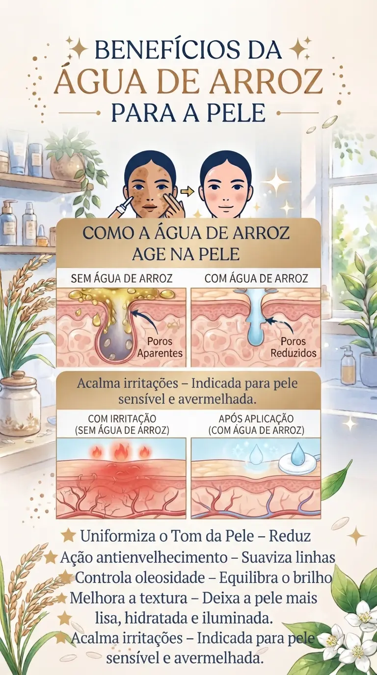 Melhora a textura – Deixa a pele mais lisa, hidratada e iluminada.