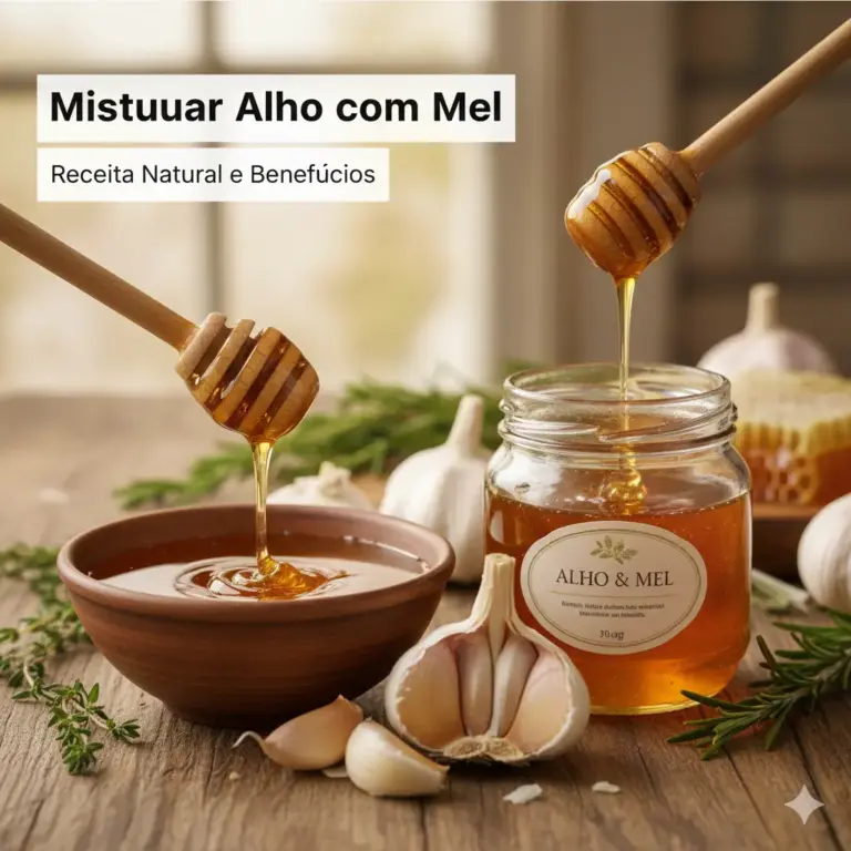 Misturar alho com mel