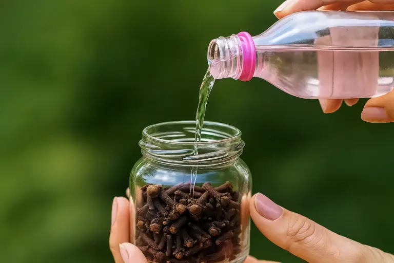 cravo e água de rosas antirrugas