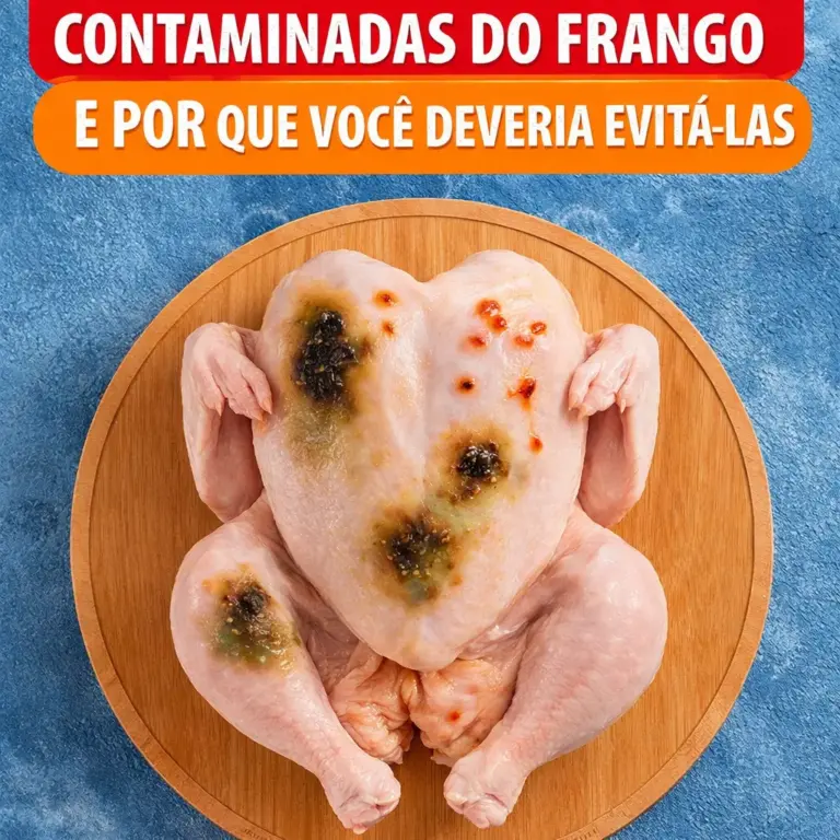 quatro partes mais contaminadas do frango
