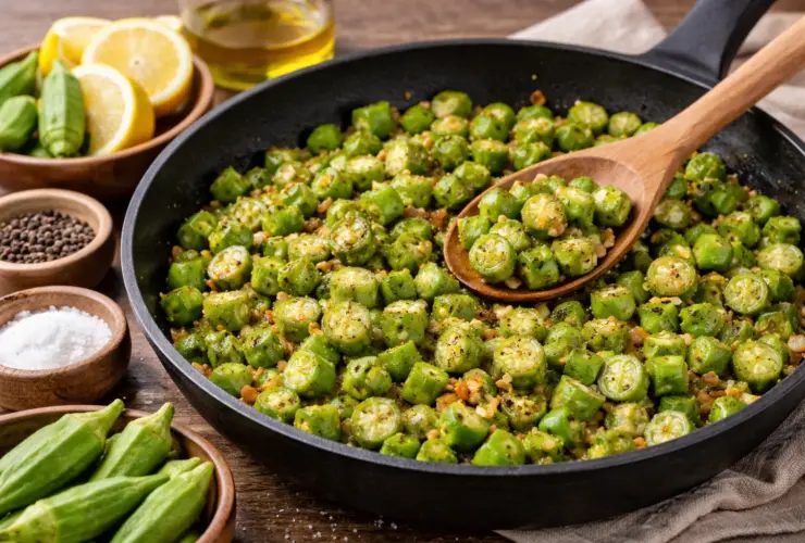 quiabo sem baba refogado