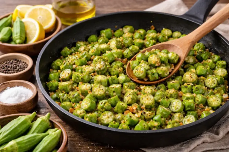 quiabo sem baba refogado