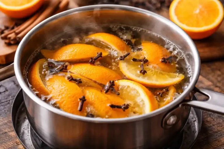 Chá de Casca de Laranja com Cravo-da-Índia